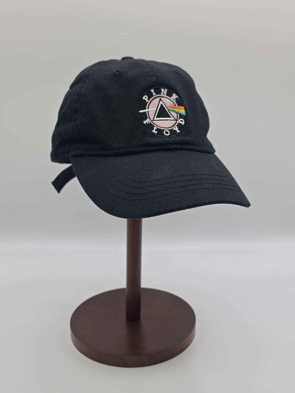 Pink Floyd Dark Side of the Moon Hat Black Dad Cap Prism Rainbow Embroidered '24
